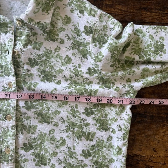 Blair vintage green floral button shirt - Picture 8 of 9